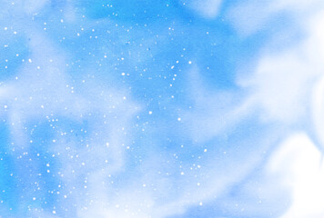 背景素材_水彩テクスチャ_青