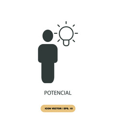 potencial icons  symbol vector elements for infographic web