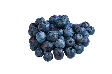 some blueberries On The white Background