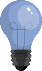 Colored light bulb clipart design illustration
