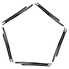 scribble geometric frame
