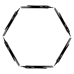 scribble geometric frame
