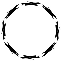 scribble geometric frame
