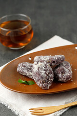 Kue Gemblong or Gemblong Cake or Getas Black Sticky Rice