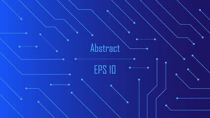 High tech technology geometric and connection system background with digital data abstract