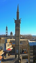 The 4-footed minaret in Diyarbakır is one of the most beautiful architectural structures of the city.