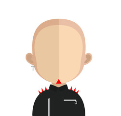 Abstract Boy Avtar Character.In fiction, a character is a person or other being in a narrative vector illustration. many uses for advertising, book page, paintings, printing, mobile wallpaper, mobile