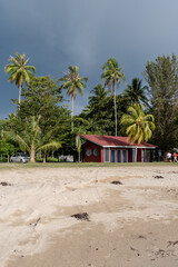 beach and port of the Federal Territory of Labuan city in Malaysia