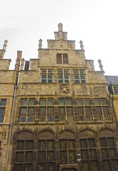 Fototapeta na wymiar Old buidings in the historical center of Ghent, Belgium