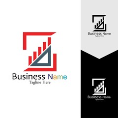 Business Marketing and finance vector logo concept template design