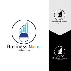 Business Marketing and finance vector logo concept template design