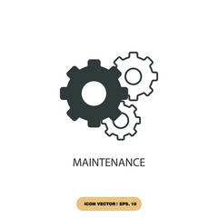 maintenance icons  symbol vector elements for infographic web