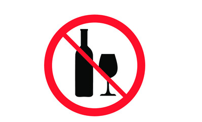 no alcohol sign