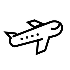 Airplane logo. Travel icon. Vector.