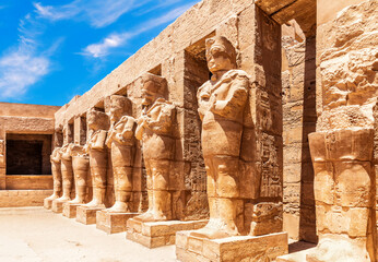 Karnak Temple, Statues of the Great Temple of Amun, Luxor, Egypt