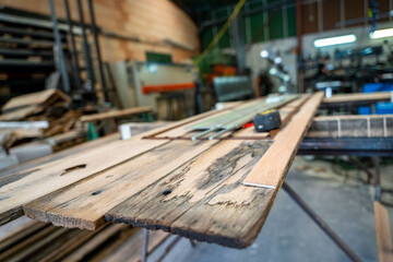 Planche en bois détérioré