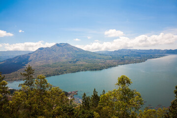 Naklejka premium Kintamani, A highland area in the north of East Bali, Indonesia