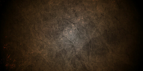Backdrop brown grunge background with space for text or image. Brown background texture, marbled stone or rock textured banner with elegant holiday color and design, old wall texture cement black.