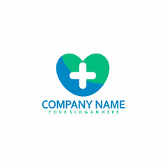Medical logo, medical center logo template vector