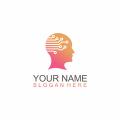 Human think health, spirit and success logo design inspiration