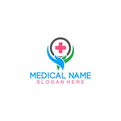 Cross Sign Medical Logo Health Symbol Pharmacy Icon. Flat Vector Logo Design Template Element