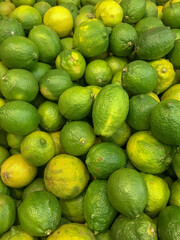 Lime in Taipei morning market in Taiwan