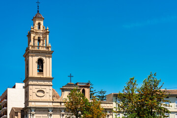 Fototapeta na wymiar The Church of El Salvador and Santa Monica (Parroquia del Salvador y Santa Mónica) in Valencia, Spain