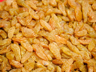 Heap of Raisin dry fruit also called kismis in India.