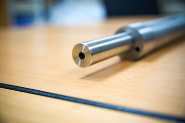 Extr&eacute;mit&eacute; d'un tube en m&eacute;tal