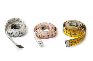 Tape measure isolated on white background