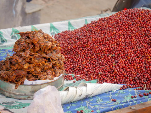 Heap of Red Indian jujube also known as Chinee apple, Chinese apple, jujube, Indian plum, masau, ber, cottony jujube, dungs