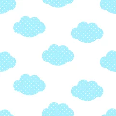 Poster Im Rahmen Seamless pattern cloud ornament dots illustration © Ирина Шишкова
