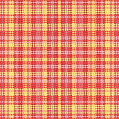 Tartan plaid pattern with texture and warm color. Vector illustration.