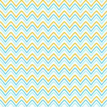 Vector background of blue and yellow lines on a white background