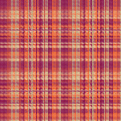 Tartan plaid pattern with texture and warm color. Vector illustration.