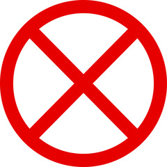 Red STOP sign isolated. Vector Stop hand sign	