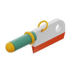 cleaver premium user interface design icon 3d rendering on isolated background