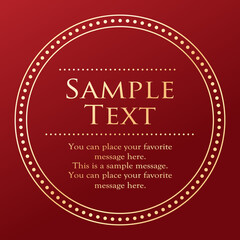 天体をイメージしたフレーム。おしゃれな見出し。豪華なフレーム。