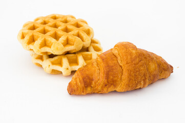 chips on a white background