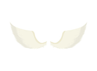 angel wings flat icon