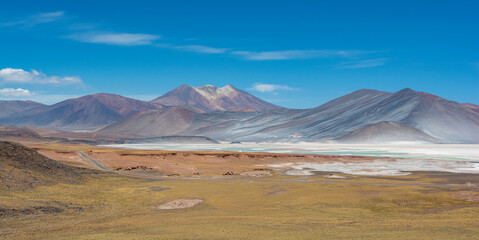 paisaje del desierto de atacama en el norte de Chile