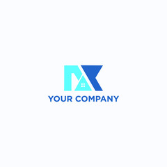 initial DY vector logo design with modern style