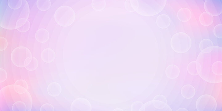 Light pink blurred background with abstract color gradient and bubbles