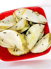 Indian Snacks Food steamed rice flour Phara (Fara)