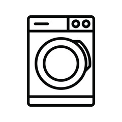 Washer icon. wash machine sign. vector illustration