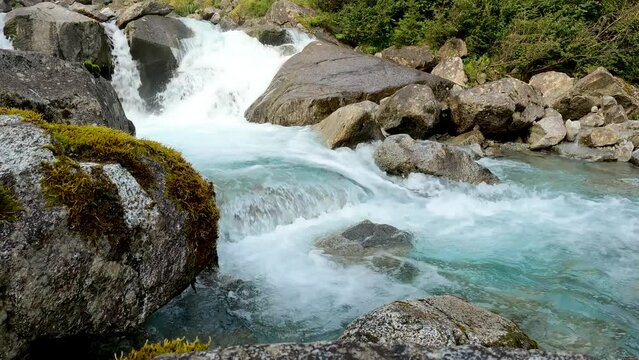 Alpine Landscape on Nardis Waterfalls.