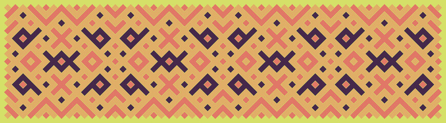 Multicolor truchet tiling connections illustration