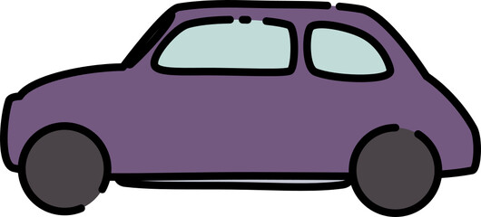 organic vector cartoon car shape