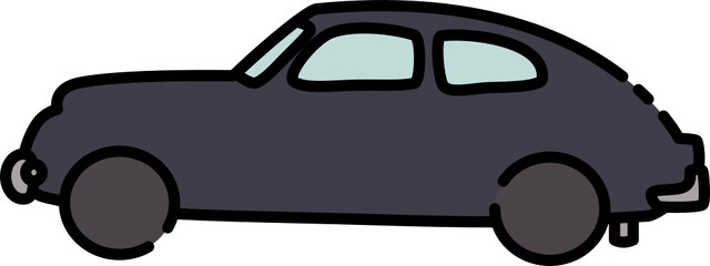 organic vector cartoon car shape