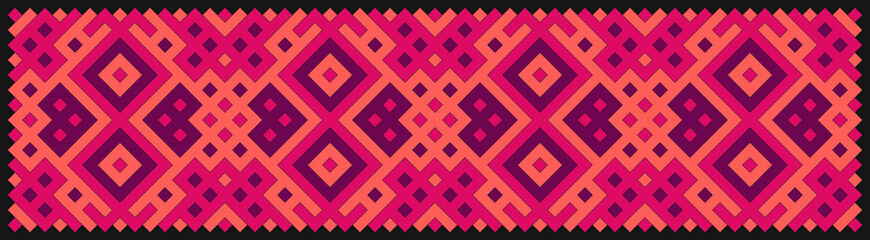 Multicolor truchet tiling connections illustration